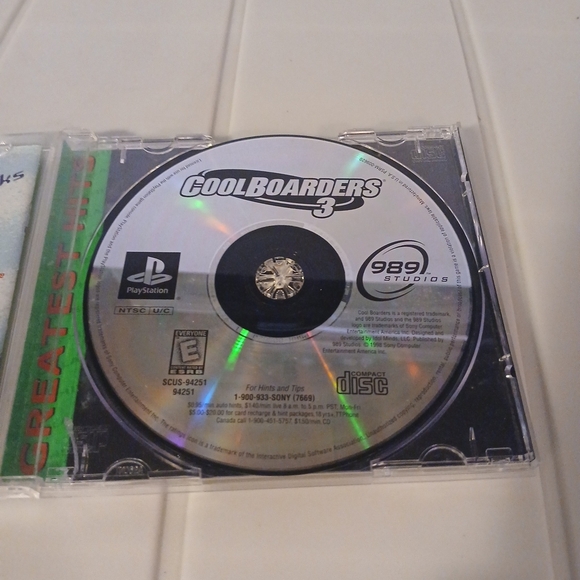 Cool Boarders 3 for Sony Playstation PS1 - Greatest Hits Label Edition - Picture 4 of 6
